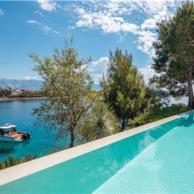Luxury 6 Bedroom Brac Island Beach Front Villa With Heated Infinity Pool and lift near Sumartin sleeps 12